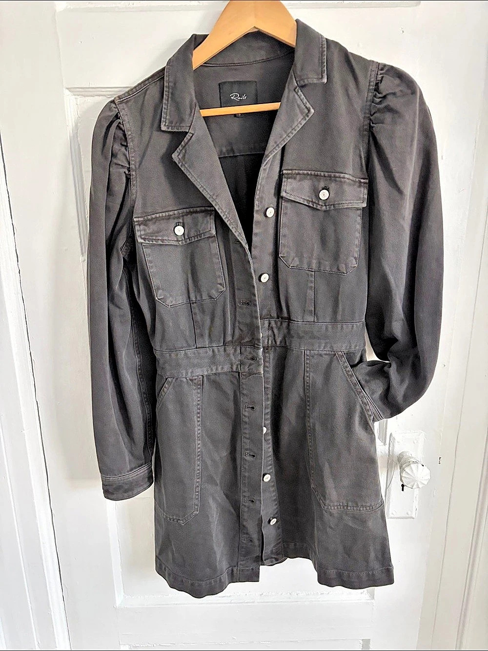 Rails Lisette Dress Utility Jacket Black Size Small
